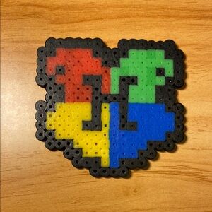 Harry Potter Hogwarts Logo Perler Bead Magnet